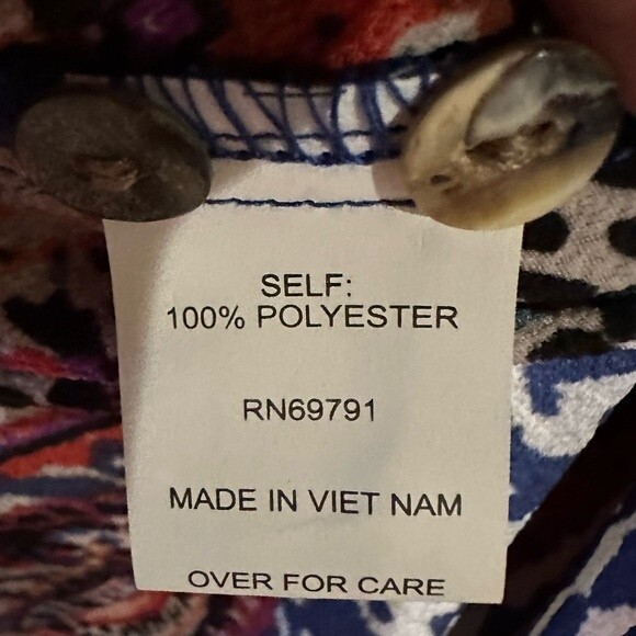 Fig and Flower button down tunic - Picture 4 of 4